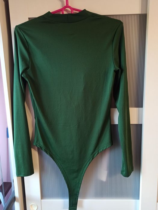 Eleganckie body damskie zielone m/l