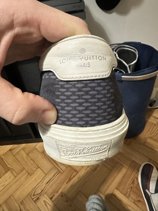 sapatilhas slip-on Louis Vuitton America's Cup 2017 com padrão Damier