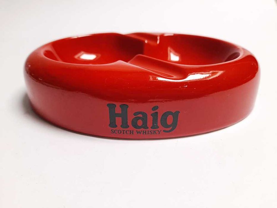 Cinzeiro Vermelho Vintage HAIG Scotch Whisky Carlton Ware