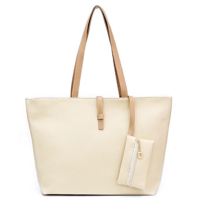 Saco Mala em pele sintética Novo e embalado Bege ou Verde