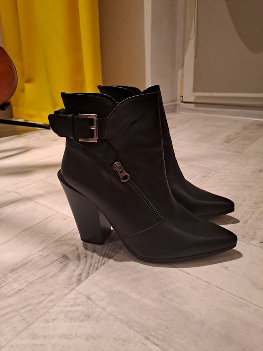 Buty na wysokim obcasie damskie czarne