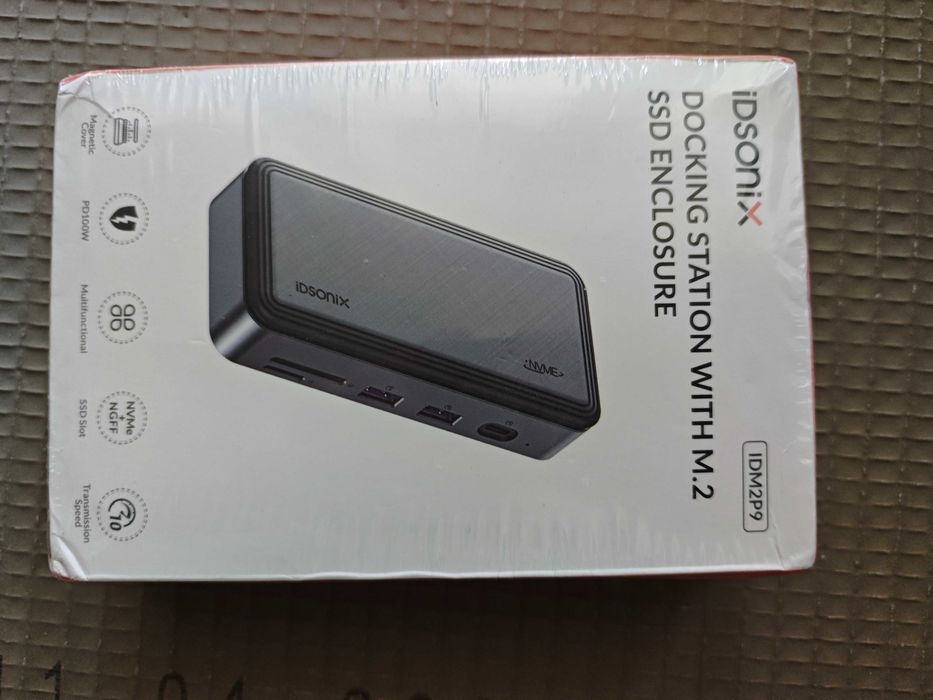 iDsonix M.2 NVMe 10Gbps USB Hub HDMI NVMe SATA SSD Case USB 3.2 100W