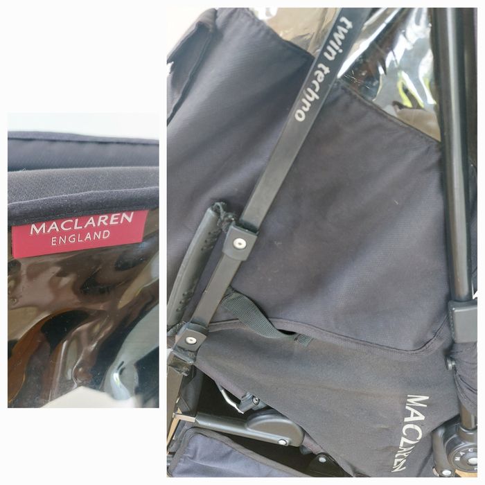 Wózek bliźniaczy Maclaren Techno Twin, spacerowka + gratisy