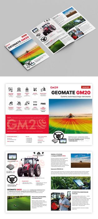 Nawigacja rolnicza GEOMATE GM20 RTK 2,5cm ISOBUS NOWY MODEL