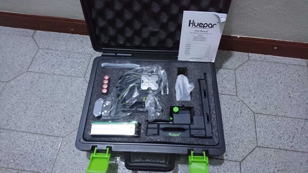 nível de laser Huepar S04CG/CR 4D NOVO