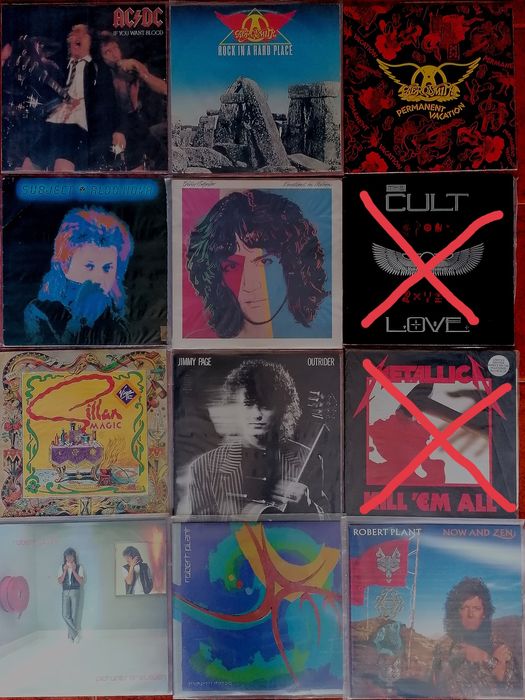 LPs, maxis e singles em vinil, e CDS