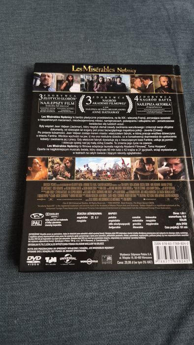 Les Miserables nędznicy dvd