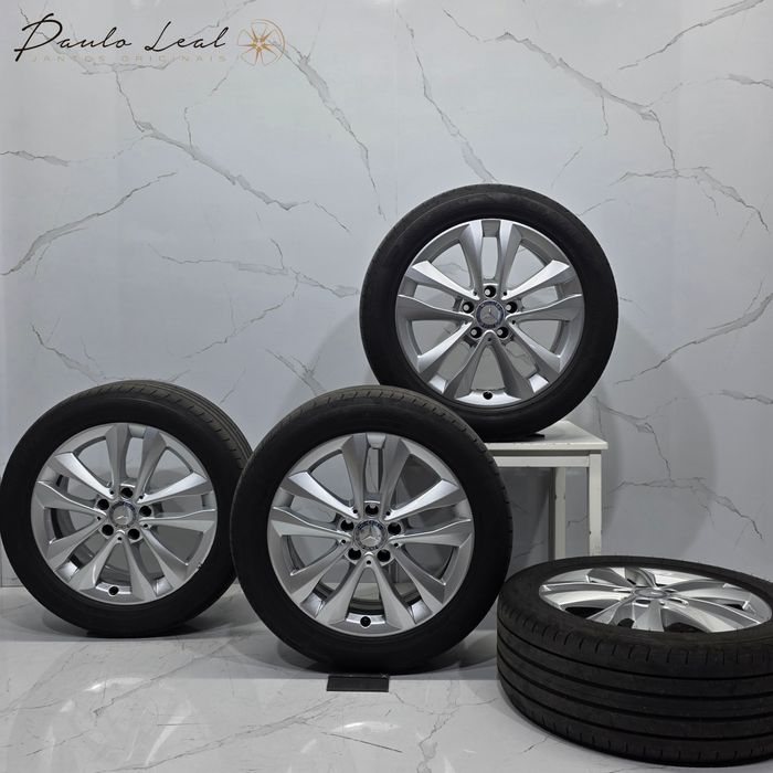 Jantes 17" originais Mercedes Classe C W205 Avantgarde 5x112 com pneus