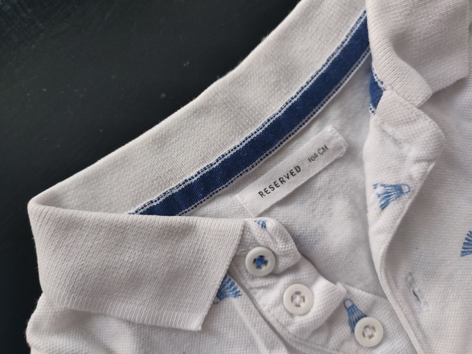 zestaw trzech koszulek polo rozmiar 104