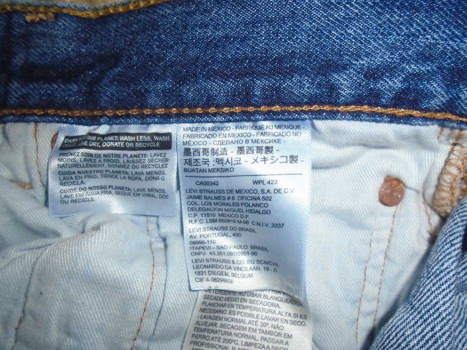 Джинсы LEVIS 501 USA W32 L30 Сделано в Мексике