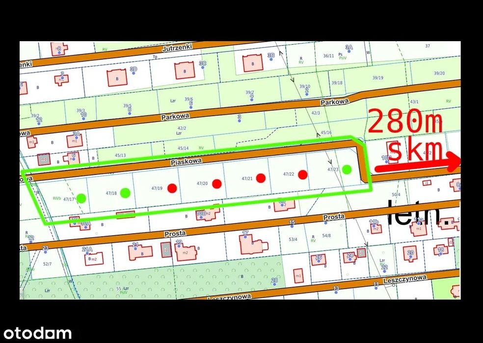 działki budowlane Jeziórko-Ustanówek ul.Piaskowa, 3x 1114 m², 1x 1270 m² - Widok 2