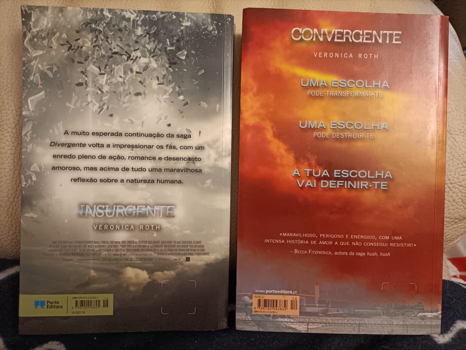 Conjunto de 2 Livros Convergente e Série Divergente Insurgente