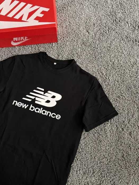 Футболка New Balance / Базова чорна футболка Нью Беланс / Нб Nb