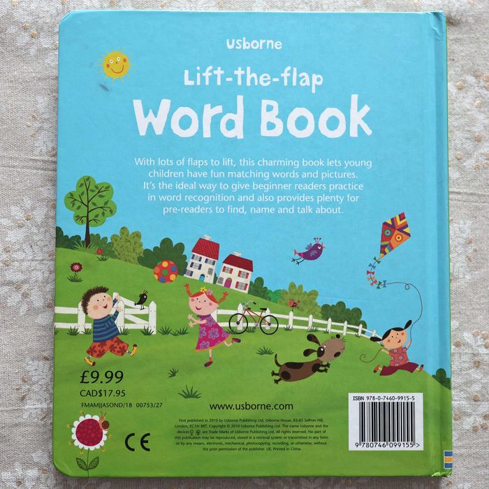 Lift-the-flap word book[Usborne]Англійська для дітей, в гарному стані