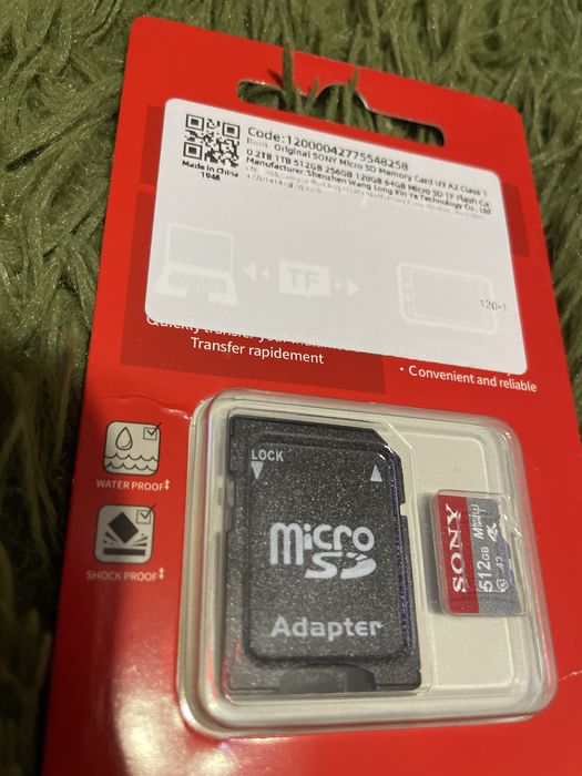 Карта пам’яті 512GB Sony microSDXC
