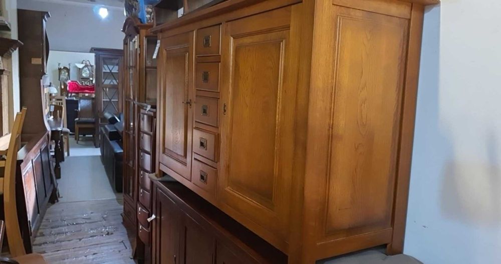 Komoda klasyczna drewniana lite drewno dębowa dąb stan bdb FV DOWÓZ