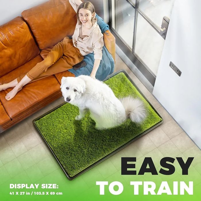 Hompet maty treningowe104 x 68 cm , sztuczna trawa, kuweta dla psa