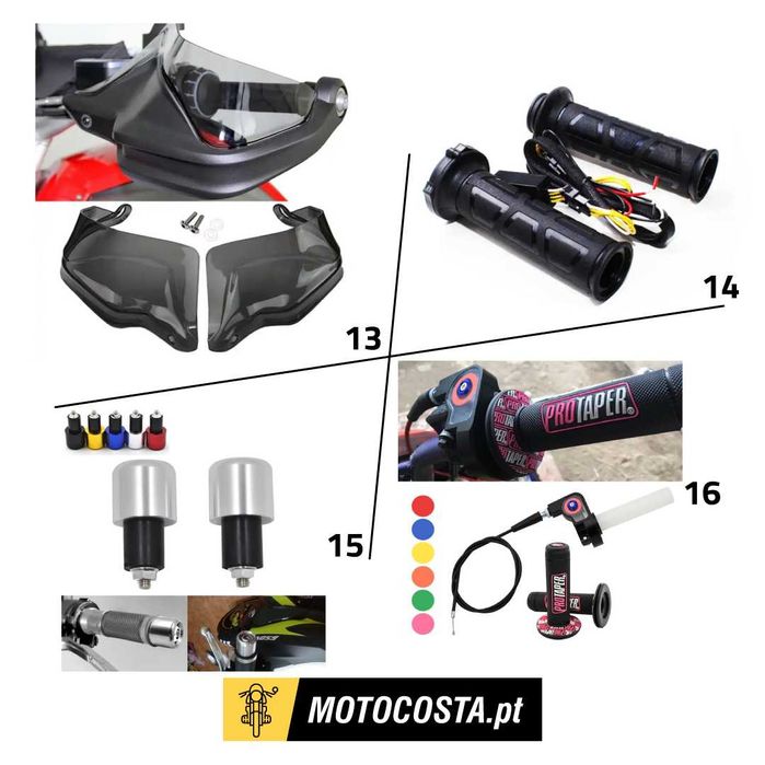 Guiadores e Punhos Moto - Cafe Racer, Chopper, Bobber - MOTOCOSTA