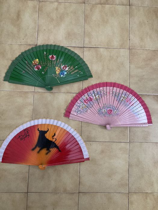 Lote 12 Leques, abanicos