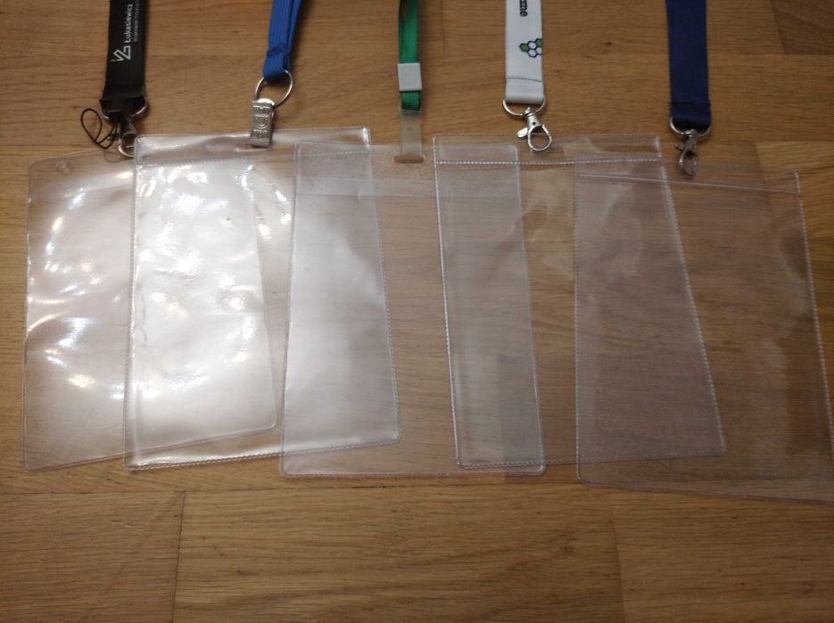 Identyfikatory plakietki 5 szt smyczy okładka etui holder przepustki