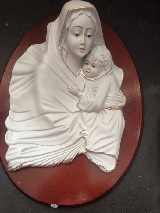Quadro / Relevo "Nossa Senhora com o Menino