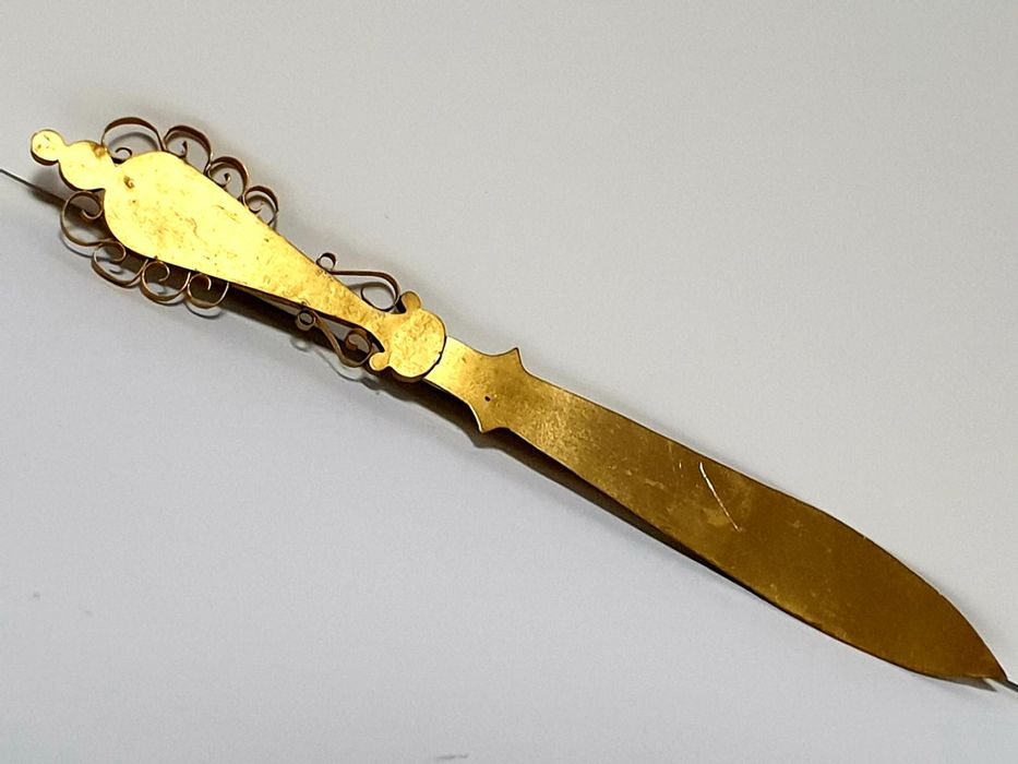 Fantástico,  raro, antigo abre cartas italiano Millefiori