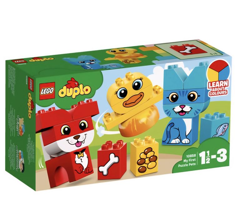 Lego duplo piesek kotek i kaczuszka