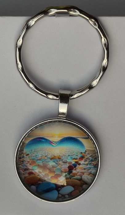 Brelok do Kluczy z Logo Romantyczne Serce