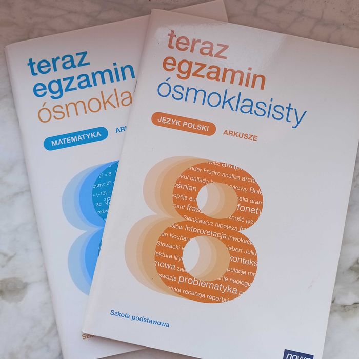 teraz egzamin ósmoklasisty Matematyka i Język polski. Arkusze.