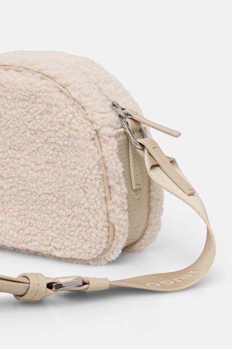 hugo нова оригінальна жіноча сумка через плече хюго тедді бежева