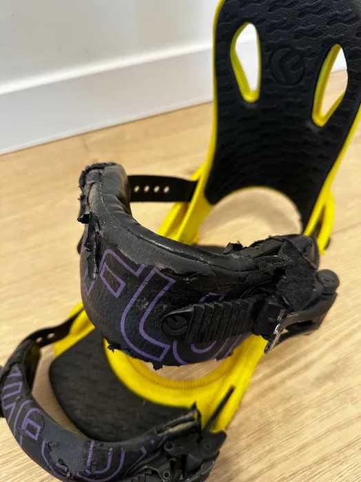 Wiązania snowboardowe Flux PR15 Żółte.