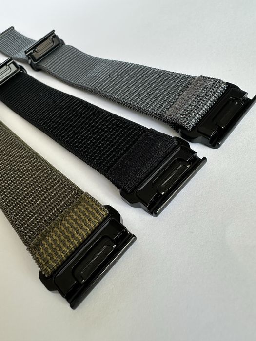 Нейлоновий ремінець на липучці QuilFit для Garmin 22, 26 mm