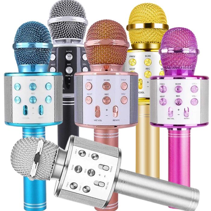 MIKROFON Bezprzewodowy Karaoke Dla Dzieci Głośnik BLUETOOTH +Kabel USB