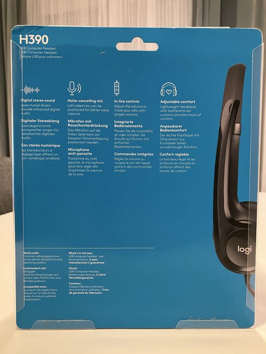 Headphones Logitech H390