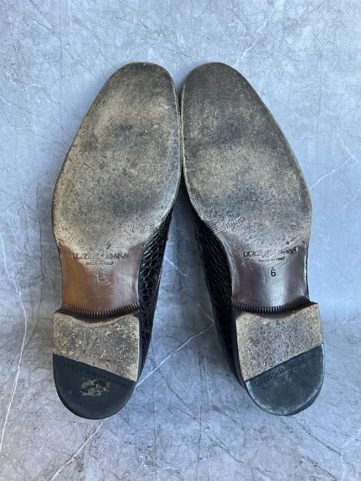 Dolce gabbana туфли мужские кожа крокодила 40