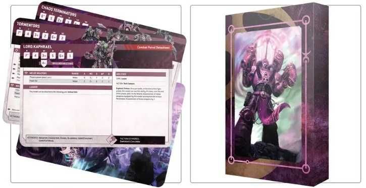 Warhammer 40000 Codex and Datasheet cards Emperor's Children