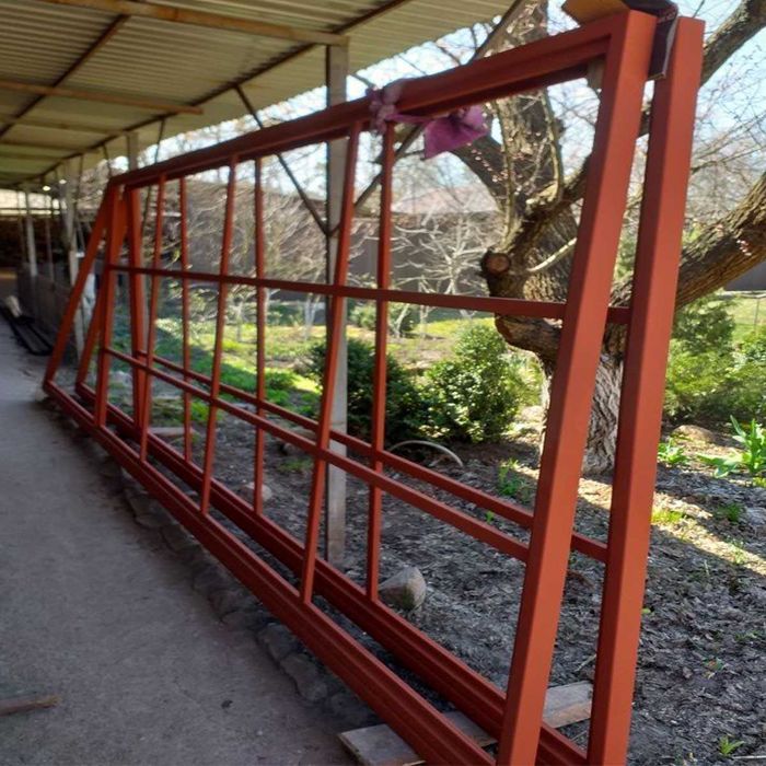 Распашные ворота, Ворота откатные, Ворота под профнастил, Дерево