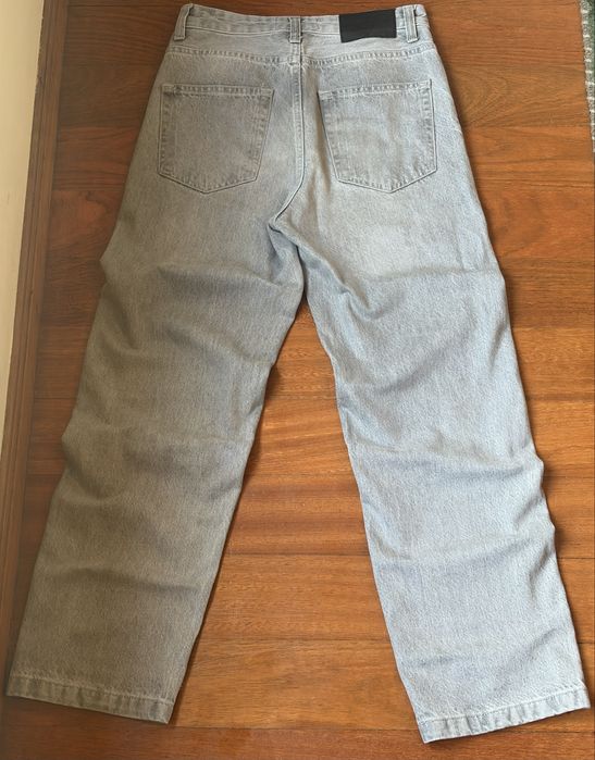 Calças “Baggy” Cinzentas  Pull&Bear