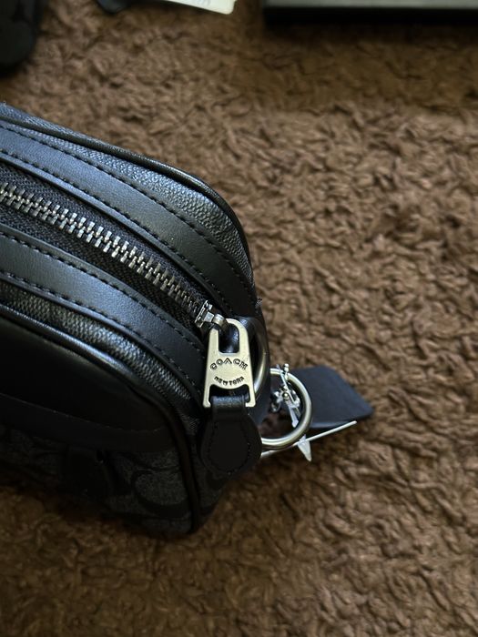 Сумка Coach коуч коач месенжер шкіряний через плече