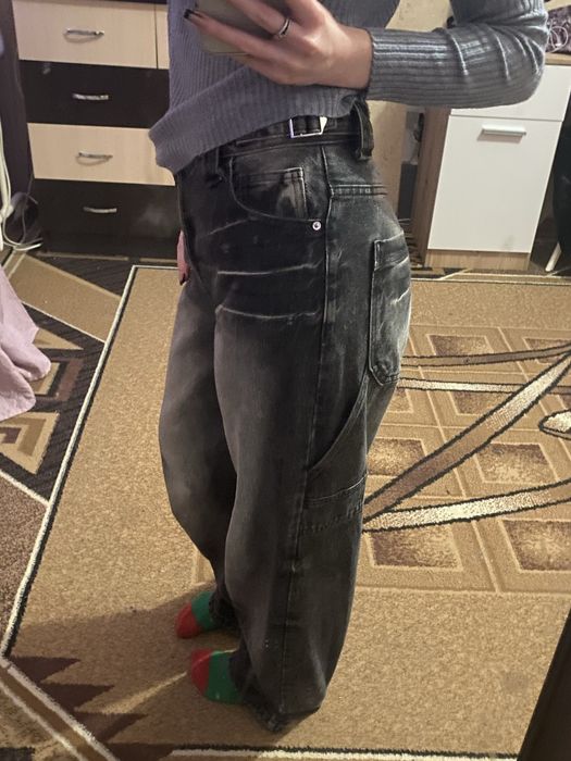 Джинси чорні бершка