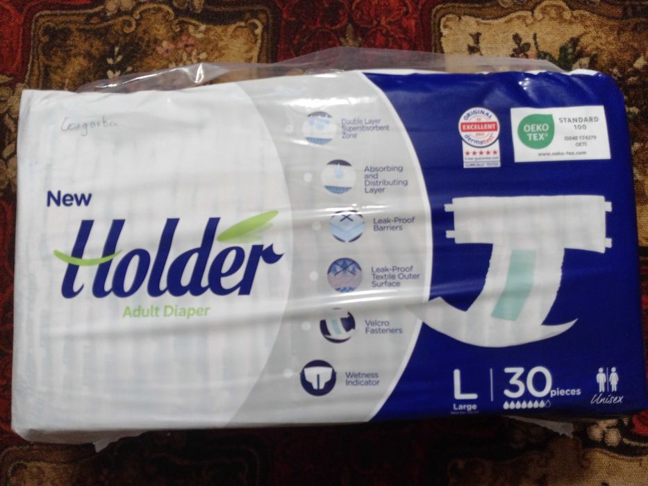 Подгузники для взрослых. Holder Adult Diaper Large 30 шт