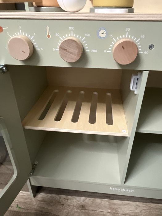 Kuchnia drewniana dla dzieci Little Dutch miętowa nowa