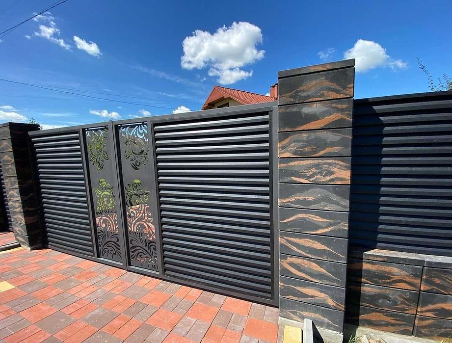 Модульні блоки для паркану. Блоки будівельні. Блоки для паркану.