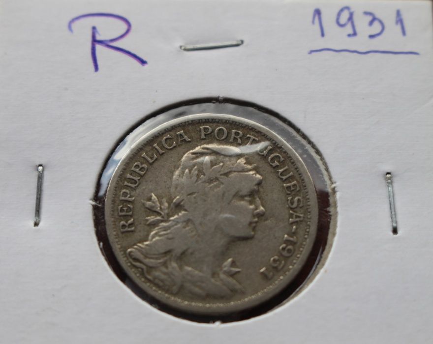 Moeda 50 Centavos República Portuguesa 1931