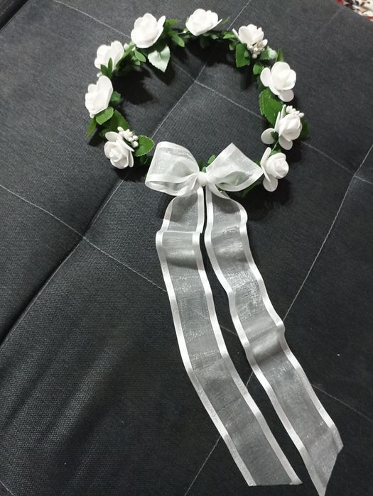 Wianek Handmade kwiatki komunia