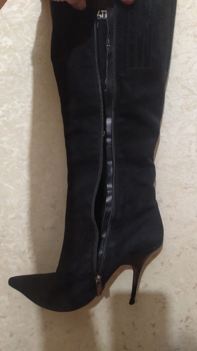 Сапоги натуральная замша 38