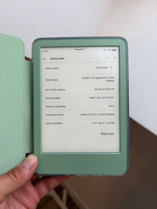 Kindle (11th Generation, 2024 Release ) | Bez Reklam, stan idealny