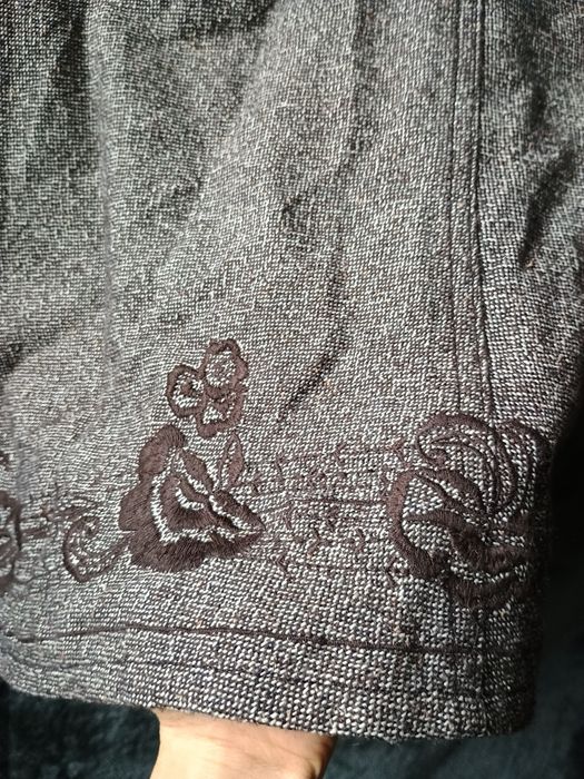 Spódnica wełniana asymetryczna solar