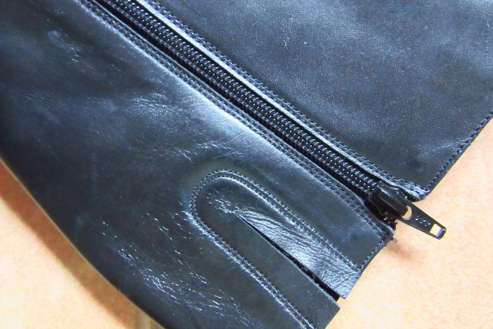 botas de senhora em pele, cano alto