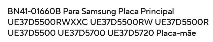 Placa principal (Mãe) para Samsung